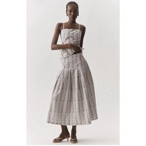 Anthropologie Muse Assembly Mia Wallpaper Size Large Skirt NWT